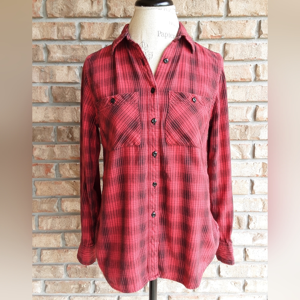 Denim & Supply Ralph Lauren Utility Flannel Button Down Shirt.